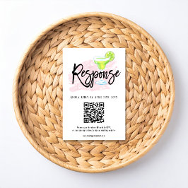 Taco Bout Love Huwelijks RSVP Kaart met QR Code