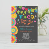 Taco Bout Love Invitation Couples Fiesta Shower Kaart (Staand voorkant)
