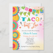 Taco Bout Love Invitation Couples Fiesta Shower Kaart (Voorkant)