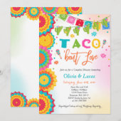 Taco Bout Love Invitation Couples Fiesta Shower Kaart (Voorkant / Achterkant)