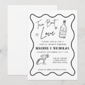 Taco 'Bout Love Koppel Bruiloft Uitnodiging (Voorkant / Achterkant)