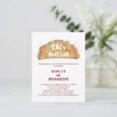 Taco 'Bout Love Koppels feest Fiesta Uitnodiging (Staand voorkant)