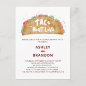Taco 'Bout Love Koppels feest Fiesta Uitnodiging (Voorkant)