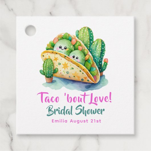 Taco 'Bout Love! Laatste Bruidsmeisjesfeest Bedankjes Labels (Voorkant)