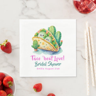 Taco 'Bout Love! Laatste Bruidsmeisjesfeest Servet