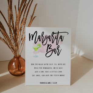 Taco Bout Love Margarita Bar Sokkelbord Reclamebord Met Voetstuk