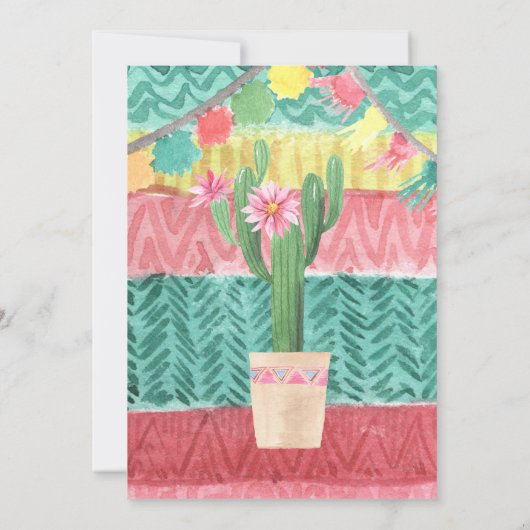Taco Bout Love Mexican Cactus Fiesta Vrijgezellenf Kaart (Achterkant)