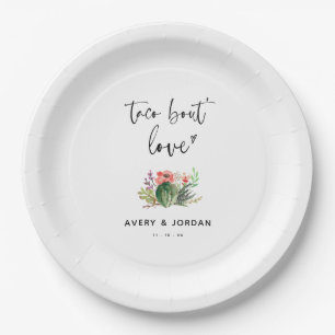 Taco Bout Love Mexican Cactus Succulent Wedding Papieren Bordje