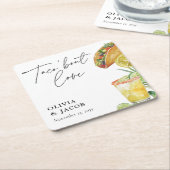 Taco bout Love Mexican Couples Shower Kartonnen Onderzetters (Schuin)