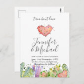 Taco Bout Love - Moderne Leuke Fiesta Trouw Uitnod Briefkaart (Voorkant / Achterkant)