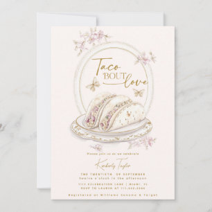 Taco Bout Love Roze Vrijgezellenfeest Fiesta Kaart