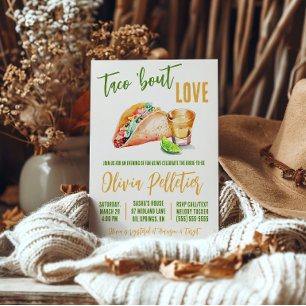 Taco 'Bout Love! Tacos en Tequila Bruidsfeest Kaart