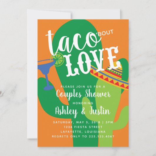 Taco Bout Love Uitnodiging (Voorkant)
