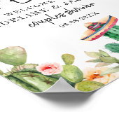 Taco Bout Love Welkom Bord Fiesta Cactus Bruisfees Poster (Hoek)