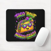 Taco Bout Mardi Gras Fat Tuesday Funny Mexican Foo Muismat (Met muis)