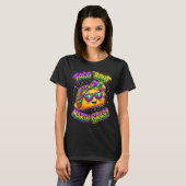 Taco Bout Mardi Gras Fat Tuesday Funny Mexican Foo T-shirt (Voorkant volledig)