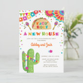 Taco Bout New House Fiesta Housewarming Party Kaart (Staand voorkant)