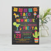 Taco Bout New House Housewarming Invitation Kaart (Staand voorkant)