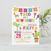 Taco Bout New House Housewarming Invitation W Kaart (Staand voorkant)