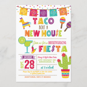Taco Bout New House Housewarming Invitation W Kaart