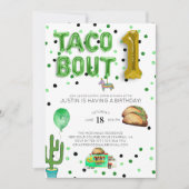 Taco Bout One | Uitnodiging voor de eerste verjaar (Voorkant)