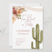 Taco 'Bout Party Fiesta Cactus uitnodiging (Voorkant)
