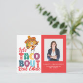 Taco Bout Real Estate Photo Marketing Briefkaart (Staand voorkant)