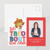 Taco Bout Real Estate Photo Marketing Briefkaart (Voorkant / Achterkant)