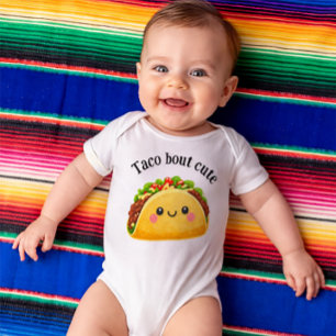 Taco bout schattig - taco thema kleding voor baby romper