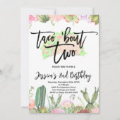Taco ’Bout Twee Fiesta, Taco Tweede Verjaardag Kaart (Voorkant)