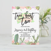 Taco ’Bout Twee Fiesta, Taco Tweede Verjaardag Kaart (Staand voorkant)