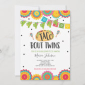 Taco 'Bout Twins Fiesta Twin Baby shower Kaart (Voorkant)