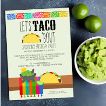 Taco 'Bout Verjaardagsfeest Uitnodiging