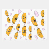 Taco Bride en Groom Wedding Wrapping Sheets Inpakpapier Vel (Voorkant)