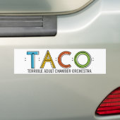 TACO-Bumpersticker Bumpersticker (Op auto)
