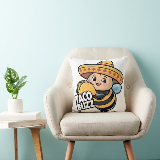 Taco Buzz Bumble Bee Kussen (Stoel)