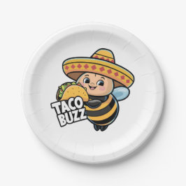 Taco Buzz Bumble Bee Papieren Bordje