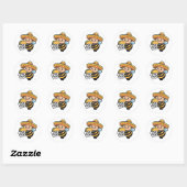 Taco Buzz Bumble Bee Ronde Sticker (Vel)