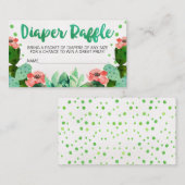 Taco Cactus Baby shower Luier Raffle Insert Informatiekaartje (Voorkant / Achterkant)