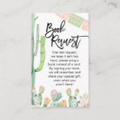 Taco Cactus Fiesta Thed Book Request Insert Visitekaartje (Voorkant)
