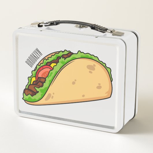 Taco-cartoon illustratie (Achterkant)