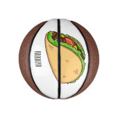Taco-cartoon illustratie basketbal (Verticaal)