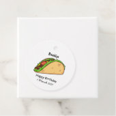 Taco-cartoon illustratie bedankjes labels (In situ)
