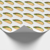 Taco-cartoon illustratie cadeaupapier (Hoek)