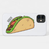Taco-cartoon illustratie Case-Mate iPhone case (Achterkant (horizontaal))