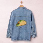 Taco-cartoon illustratie denim jacket (Hangar)