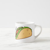 Taco-cartoon illustratie espresso kop (Rechts)
