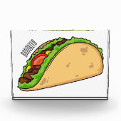 Taco-cartoon illustratie fotoblokken (Voorkant)