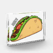 Taco-cartoon illustratie fotoblokken (Links)