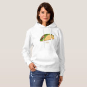Taco-cartoon illustratie hoodie (Voorkant volledig)